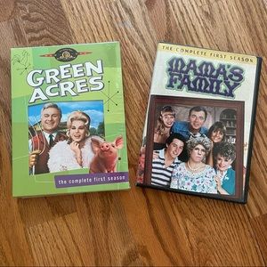 NWT/EUC Green Acres (Season 1) & Mama's Family (Season 1) TV Series DVD Sets
